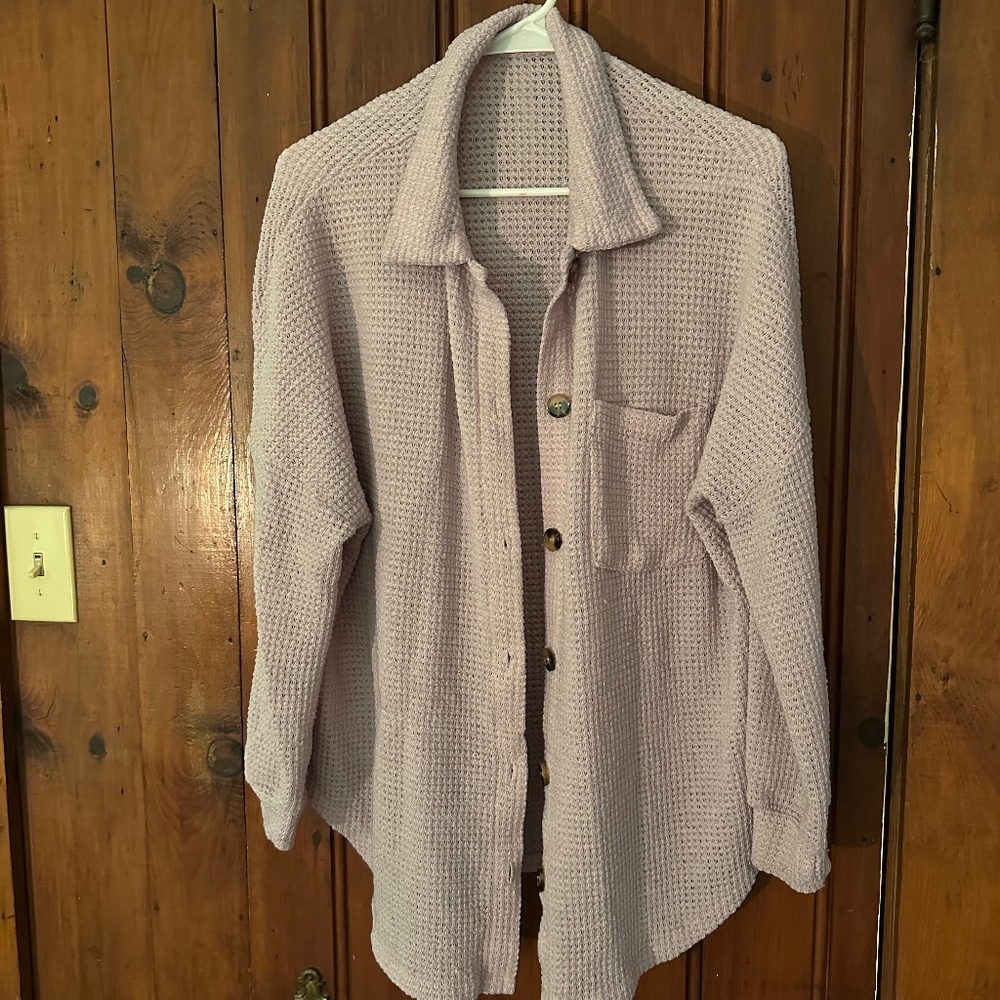 Button up shacket